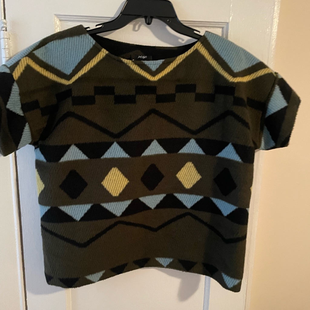 Green Printed Top